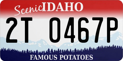 ID license plate 2T0467P