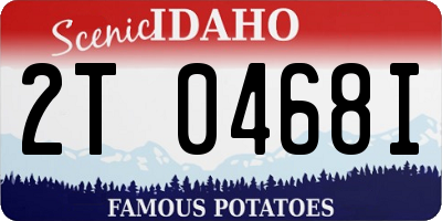 ID license plate 2T0468I