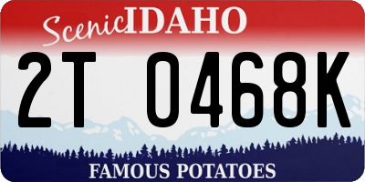 ID license plate 2T0468K
