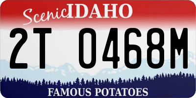 ID license plate 2T0468M