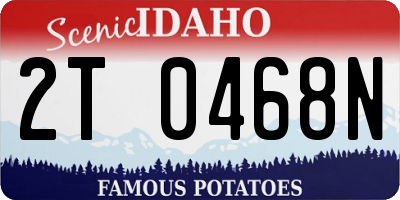 ID license plate 2T0468N