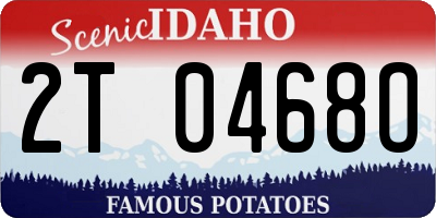 ID license plate 2T0468O