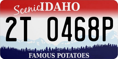 ID license plate 2T0468P