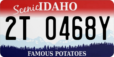 ID license plate 2T0468Y