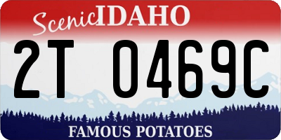 ID license plate 2T0469C