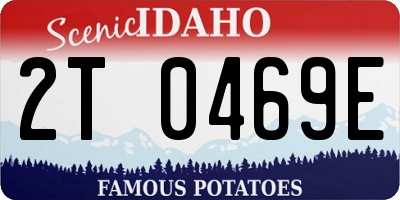 ID license plate 2T0469E