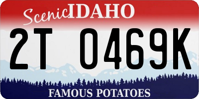 ID license plate 2T0469K