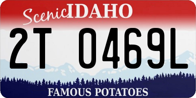 ID license plate 2T0469L