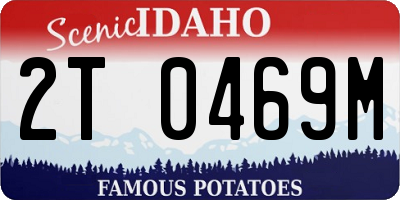 ID license plate 2T0469M