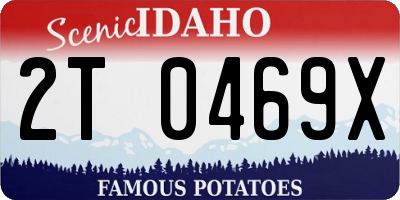 ID license plate 2T0469X