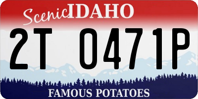ID license plate 2T0471P