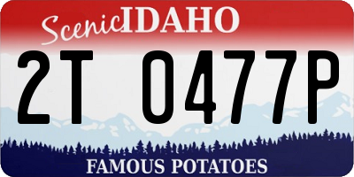 ID license plate 2T0477P