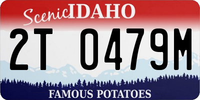 ID license plate 2T0479M