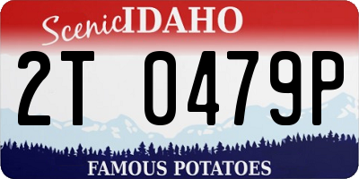 ID license plate 2T0479P