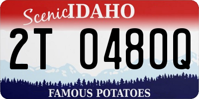ID license plate 2T0480Q