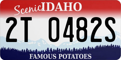 ID license plate 2T0482S