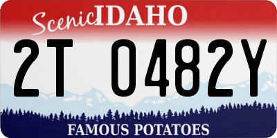 ID license plate 2T0482Y