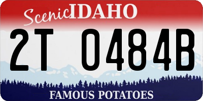 ID license plate 2T0484B