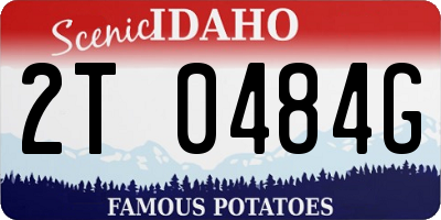 ID license plate 2T0484G