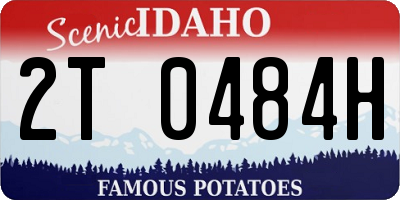 ID license plate 2T0484H