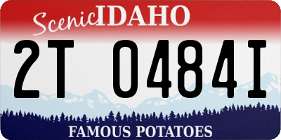 ID license plate 2T0484I
