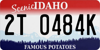 ID license plate 2T0484K