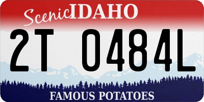 ID license plate 2T0484L