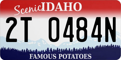 ID license plate 2T0484N