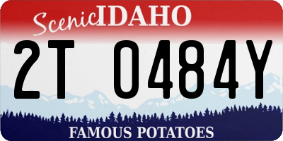 ID license plate 2T0484Y