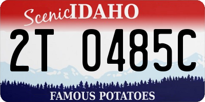 ID license plate 2T0485C