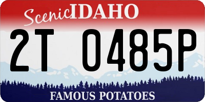 ID license plate 2T0485P