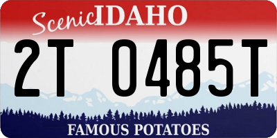 ID license plate 2T0485T