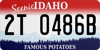 ID license plate 2T0486B