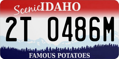ID license plate 2T0486M