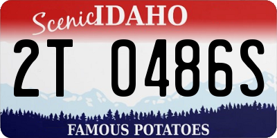 ID license plate 2T0486S