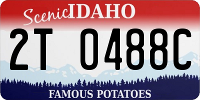 ID license plate 2T0488C