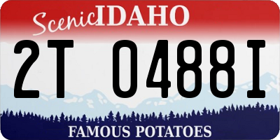 ID license plate 2T0488I