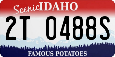 ID license plate 2T0488S