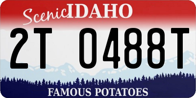 ID license plate 2T0488T