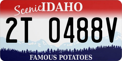 ID license plate 2T0488V