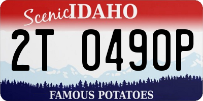ID license plate 2T0490P