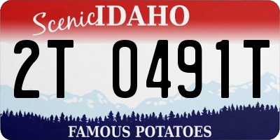 ID license plate 2T0491T