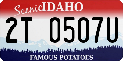 ID license plate 2T0507U