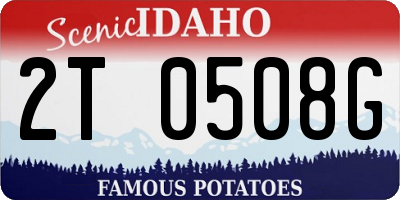 ID license plate 2T0508G