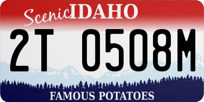 ID license plate 2T0508M