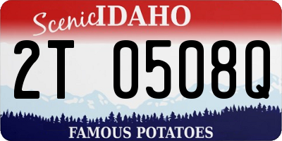 ID license plate 2T0508Q