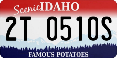 ID license plate 2T0510S