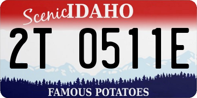 ID license plate 2T0511E