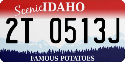 ID license plate 2T0513J