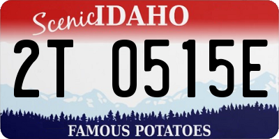 ID license plate 2T0515E